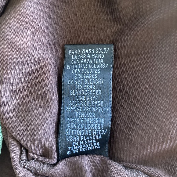 Nicole By Nicole Miller Womens Top Orange Brown Y2K Style Lined Chic Size Small - Picture 14 of 16